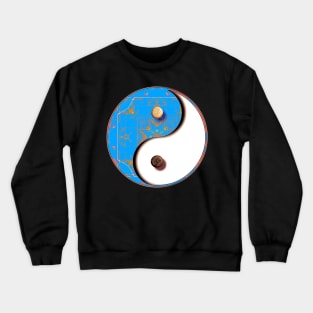 Blue Ying Yang Crewneck Sweatshirt